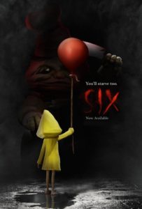 Affiche de Little Nightmares inspirée par le film Ça.