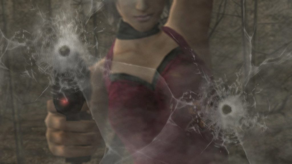 Capture d'écran d'Ada Wong, personnage de Resident Evil 4.