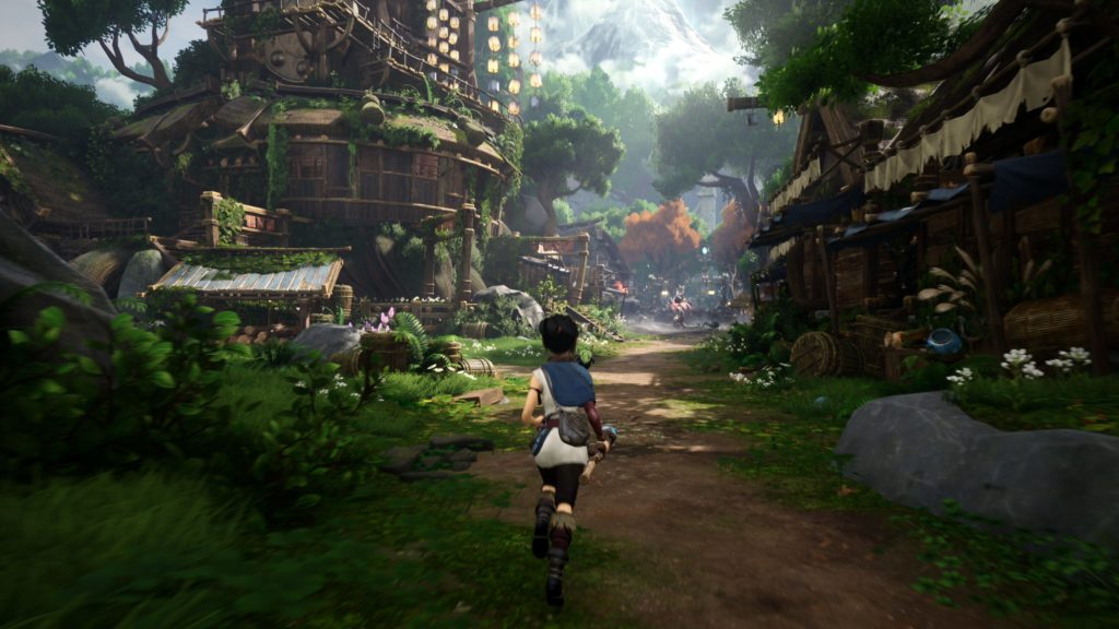 Capture d'écran du jeu Kena sorti en 2021 sur PS5.