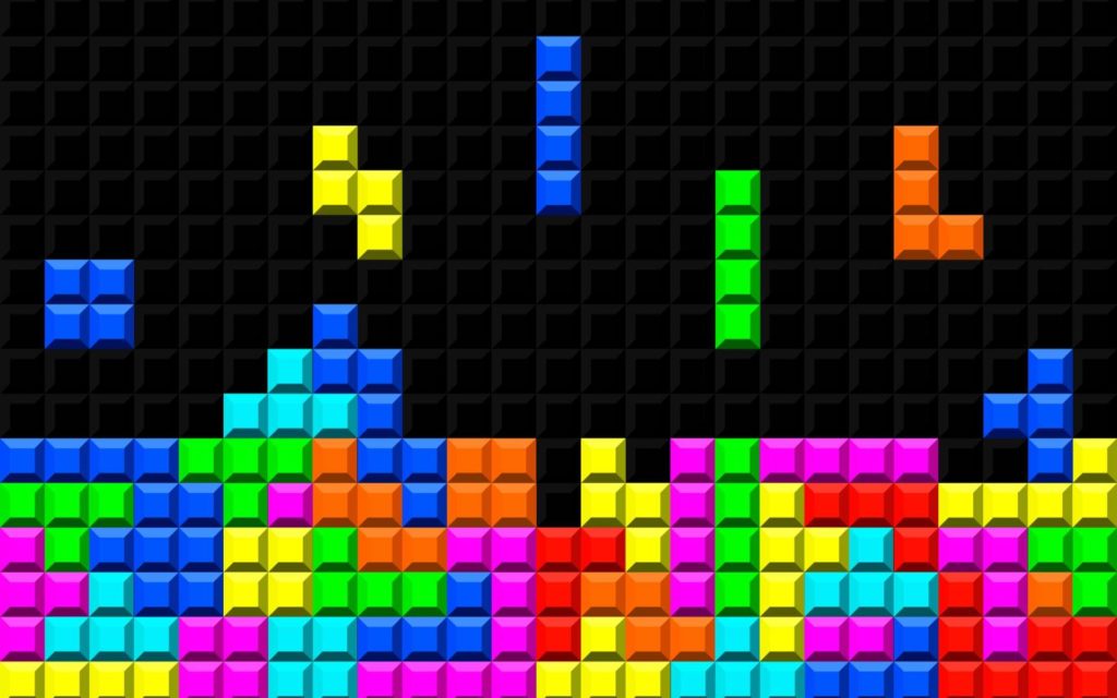 Capture d'écran du jeu Tetris.